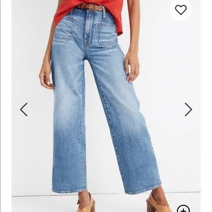Madewell Wide Leg Crop Jeans